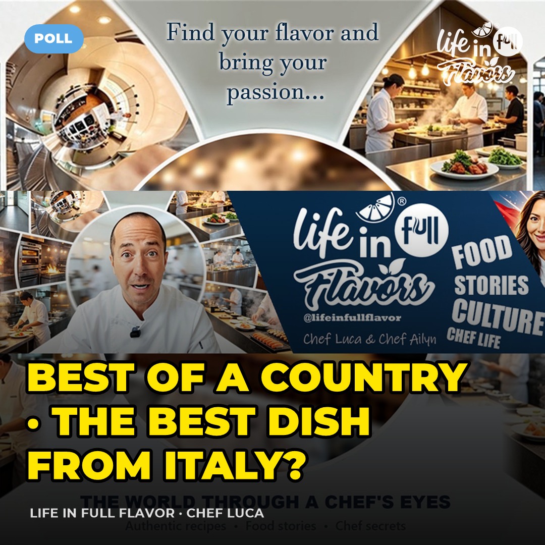 🗺️ BEST OF A COUNTRY · The best dish from Italy?